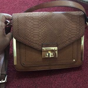 Aldo brown and Gold crossbody bag